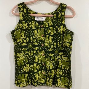 Vintage Manuhealii Button Down Top 💚